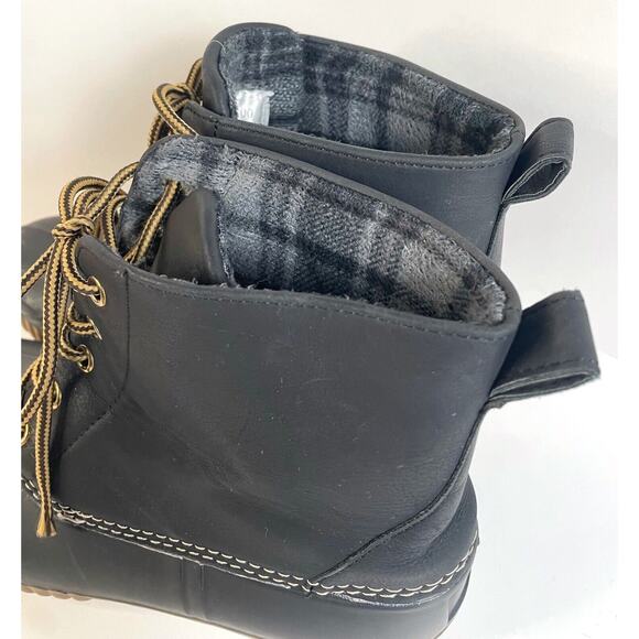 Henry Ferrera Duck Boots Womens 9 Mission 200 Water Resistant Black Gray - Picture 2 of 7